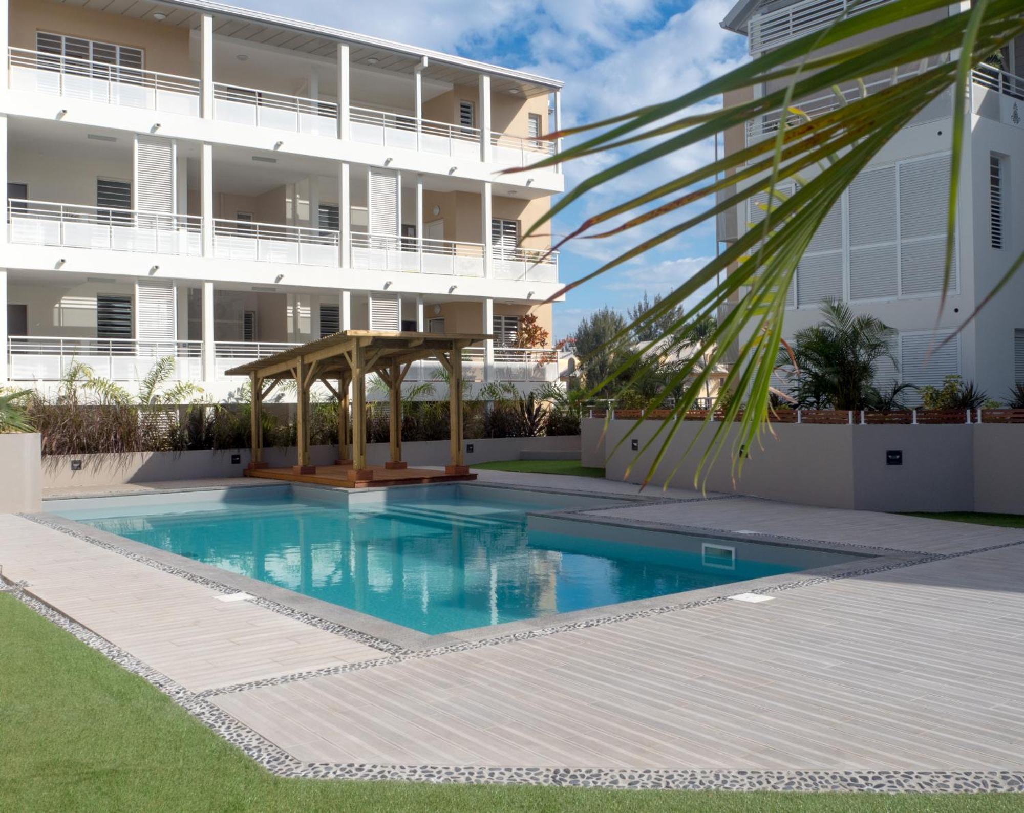 Ferienwohnung Escale Tropicale, Appart Vue Mer A 2 Min Du Lagon Saint-Gilles-les-Bains Exterior foto